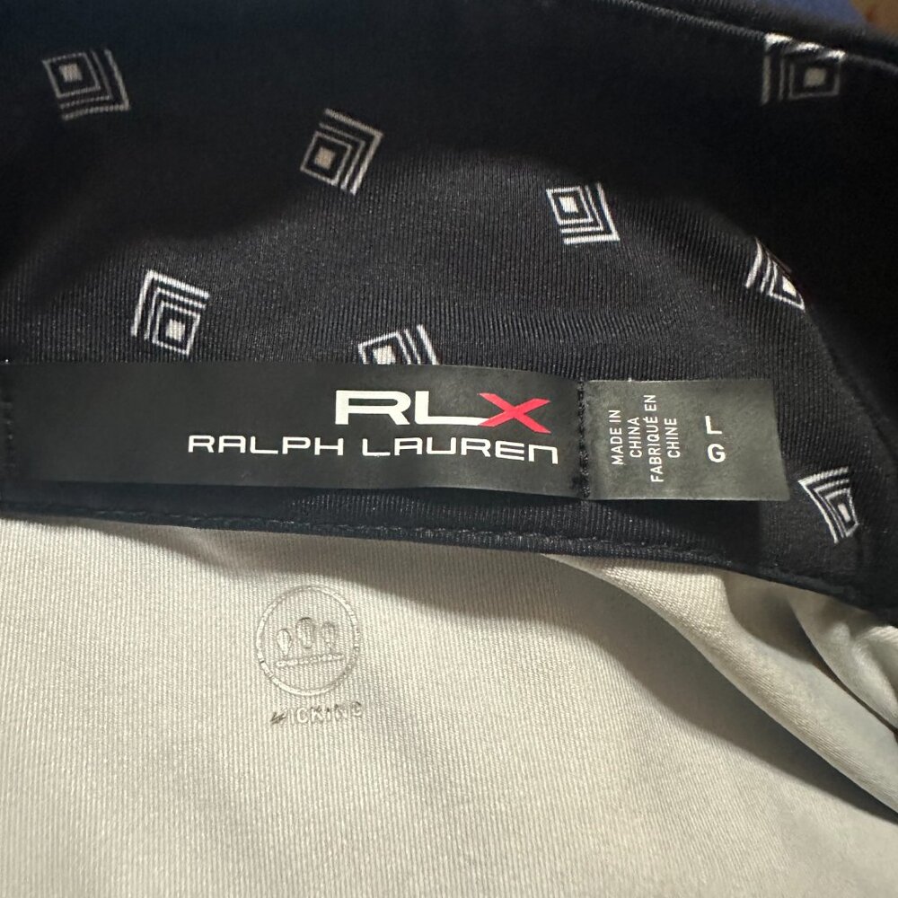 Ralph Lauren RLX Women's Black Geometric Design Long Sleeve Pull Over Large Poly - Picture 2 of 6
